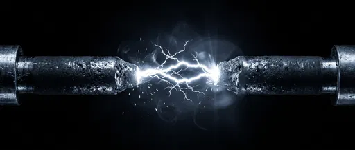High Voltage Electrical Arc Between Electrodes