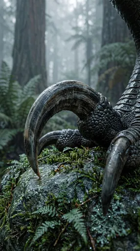 Close-Up of Raptor Dinosaur Claw