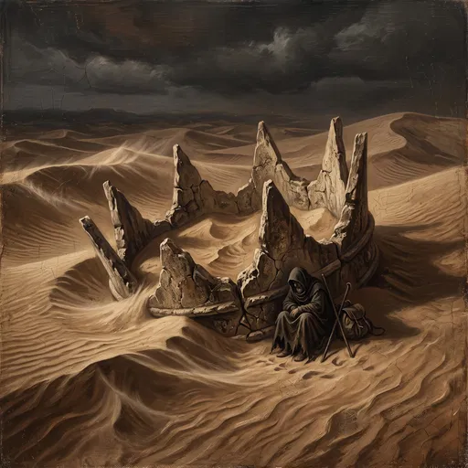 Nomad Resting by Giant Stone Crown