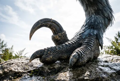 Feathered Utahraptor Foot and Sickle Claw