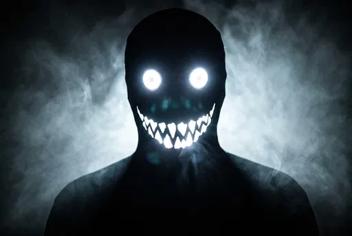 Shadow Monster Costume With Glowing Face
