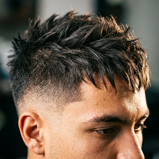 Men's Low Taper Fade Haircut Detail