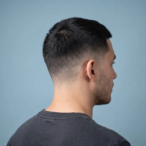 Man With Low Taper Crew Cut
