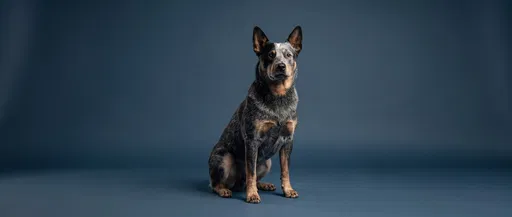 Australian Cattle Dog Studio Banner Portrait