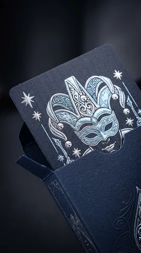 Luxury Silver Foil Joker Playing Card