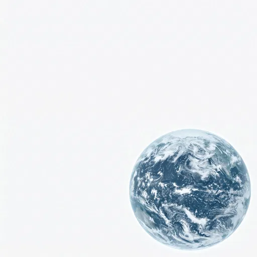 Planet Earth Isolated on White Background
