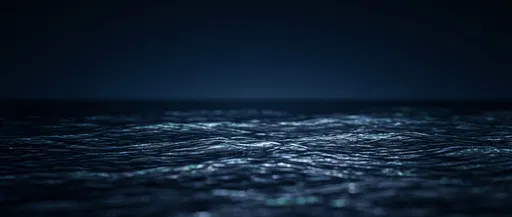 Dark Midnight Blue Rippling Water Surface