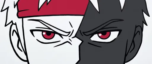 Close-Up Anime Eyes With Dramatic Shadow