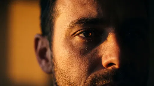 Close-Up Portrait in Warm Sunset Light