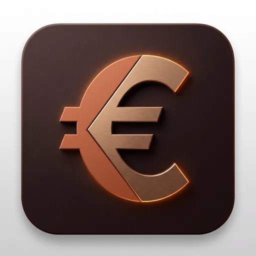 Bronze and Terracotta Euro App Icon
