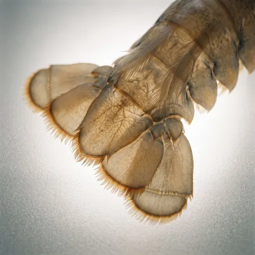 Translucent Backlit Lobster Tail Macro