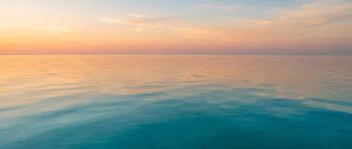 Calm Turquoise Ocean at Golden Hour