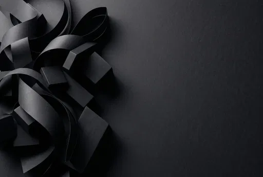 Charcoal Paper Curves and Blocks Background