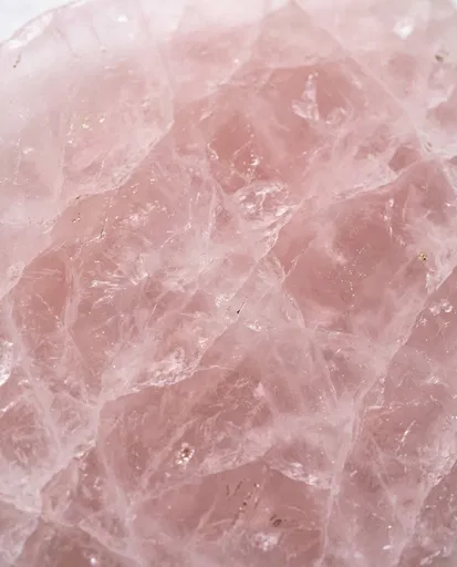 Macro Rose Quartz Crystal Texture Background