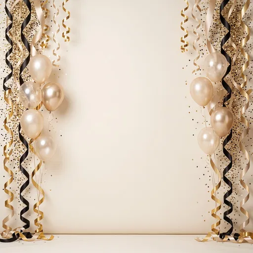 Gold and Black Party Border Frame