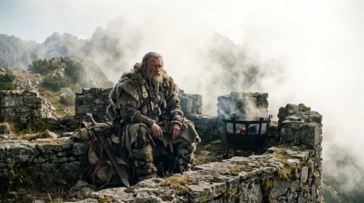 Bearded Nomad on Misty Stone Battlement