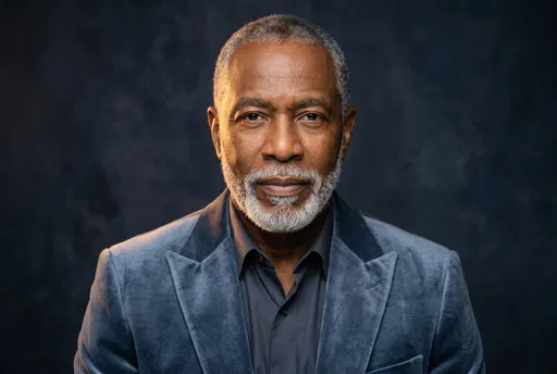 Studio Portrait of Dignified Older Black Man