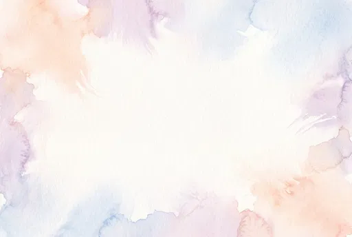 Soft Pastel Watercolor Border Background