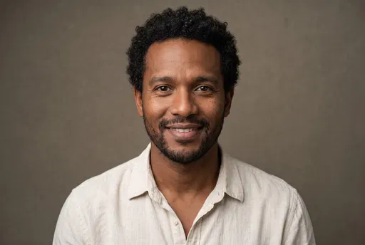 Smiling Man Studio Portrait