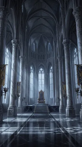 Grand Gothic Fantasy Throne Room