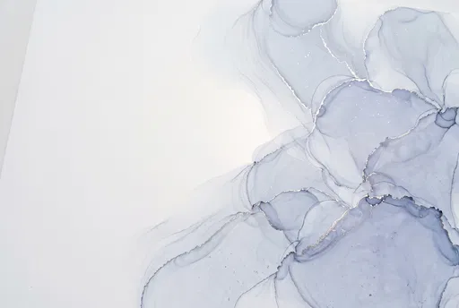 Greyish Blue Alcohol Ink Abstract Background