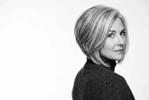 Mature Woman With Stacked Bob Portrait