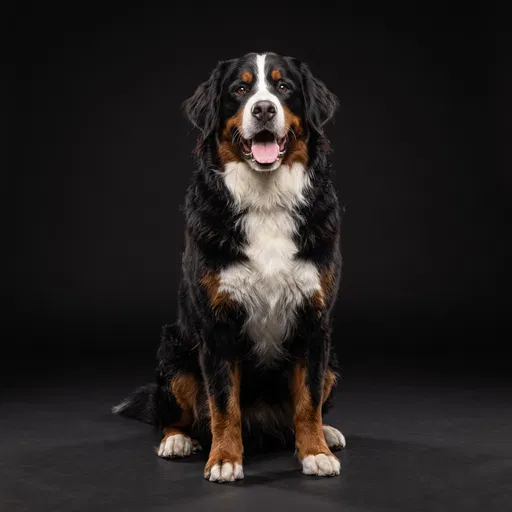 Bernese Mountain Dog Studio Portrait