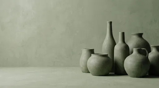 Matte Sage Green Ceramic Vessels