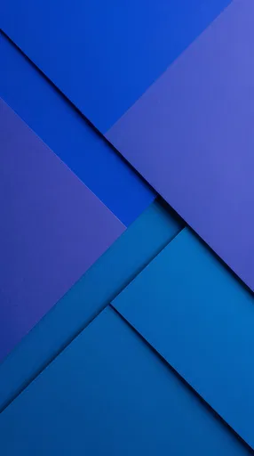 Layered Blue Paper Geometric Background