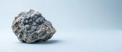 Bluish-Gray Spherulitic Rhyolite Rock Specimen