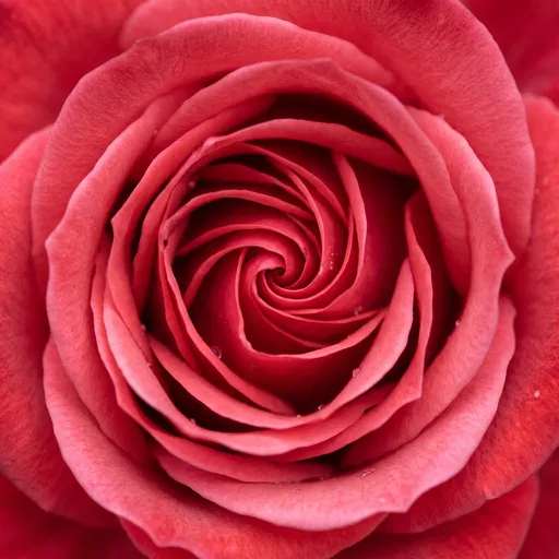 Macro Close-Up of Blooming Red Rose