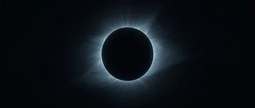 Total Solar Eclipse With Blue Corona