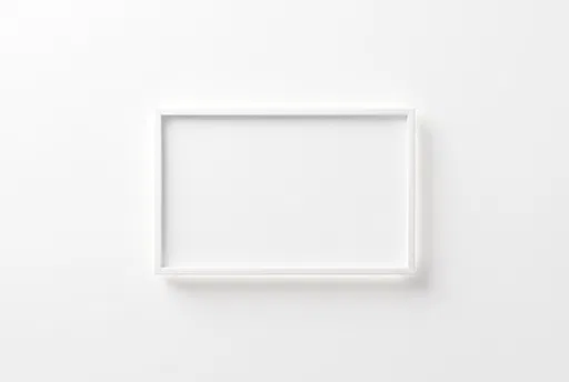 Minimal Blank White Frame Mockup