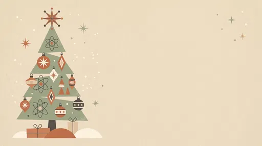 Mid-Century Modern Christmas Tree Background