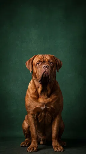 Studio Portrait of Dogue de Bordeaux