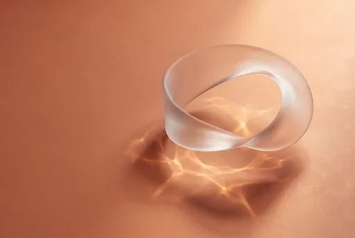 Frosted Glass Mobius Ribbon with Caustics