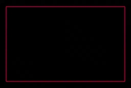 Minimalist Black Background With Neon Border