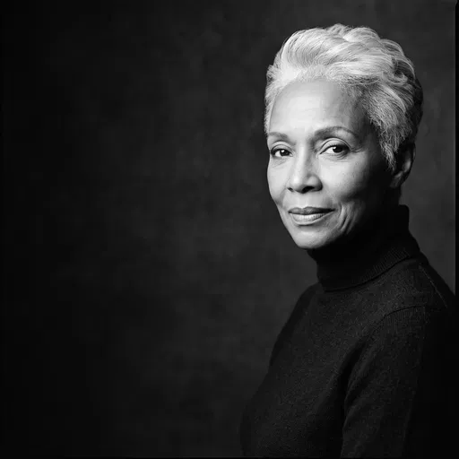 Monochrome Portrait of Mature Black Woman