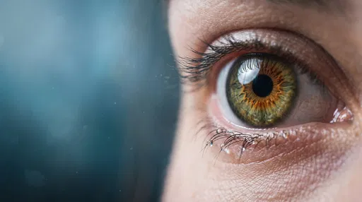Macro Close-Up of Hazel Eye