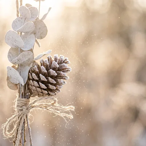 Frosted Pinecone and Eucalyptus Bundle