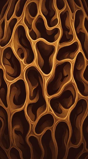 Organic Honeycomb Mushroom Cap Pattern