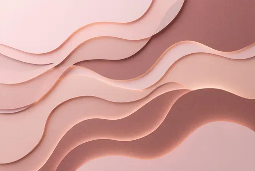 Layered Pink and Rose Paper Waves