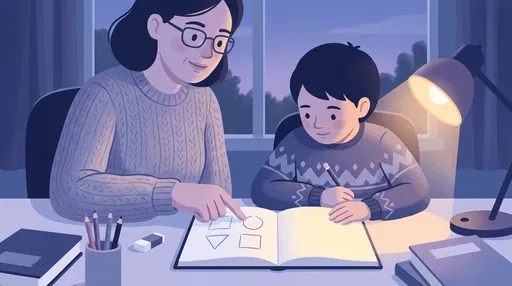Tutor Helping Boy With Geometry Homework