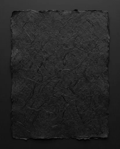 Handmade Black Mulberry Paper Flat Lay