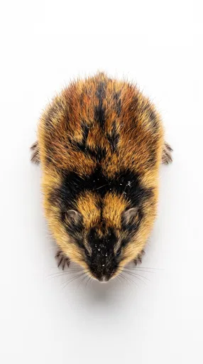 Overhead Studio Portrait of Norway Lemming