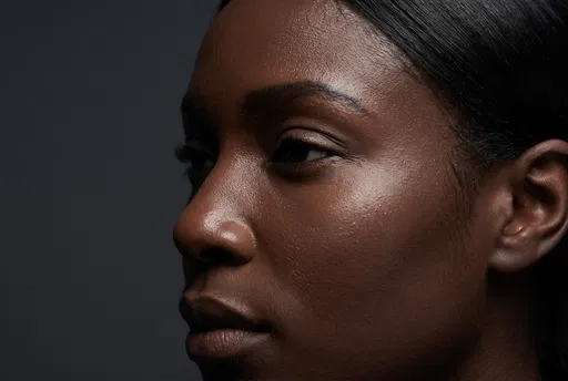 Close-Up Studio Portrait of Black Woman