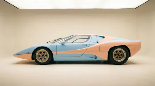 Pastel Retro Wedge Concept Car Profile