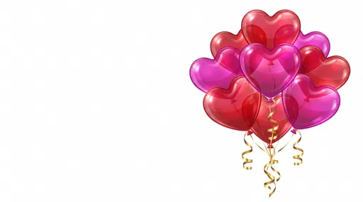 Glossy Red and Magenta Heart Balloons