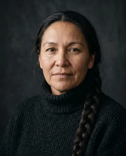 Portrait of Middle-Aged Indigenous Woman