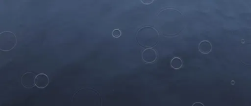Minimalist Dark Blue Raindrop Ripples Background